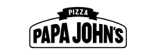 Black version of Papa John's logo